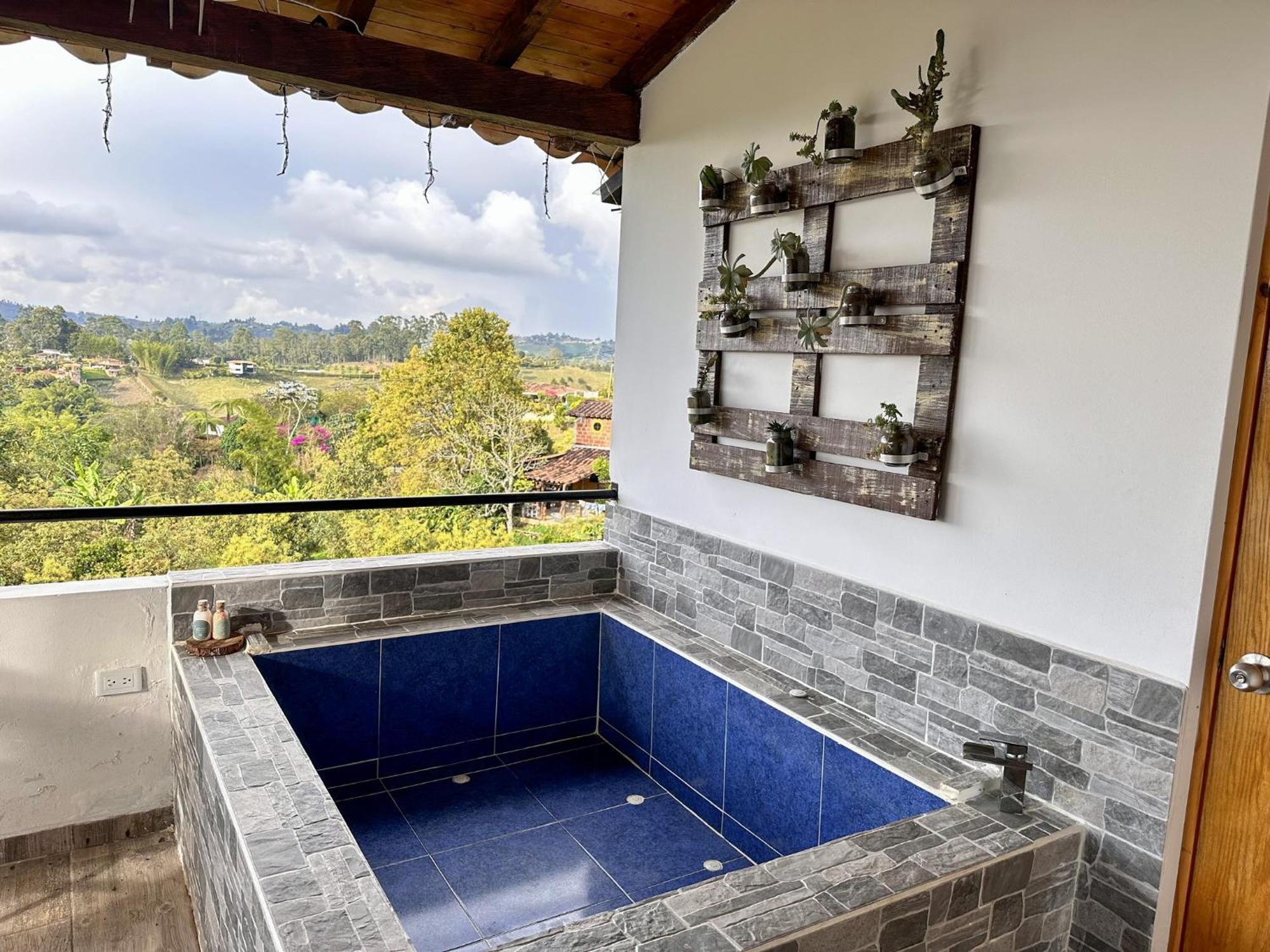 Cabanas Con Jacuzzi Y Chimenea - Casa Floral, Marinilla Exterior foto
